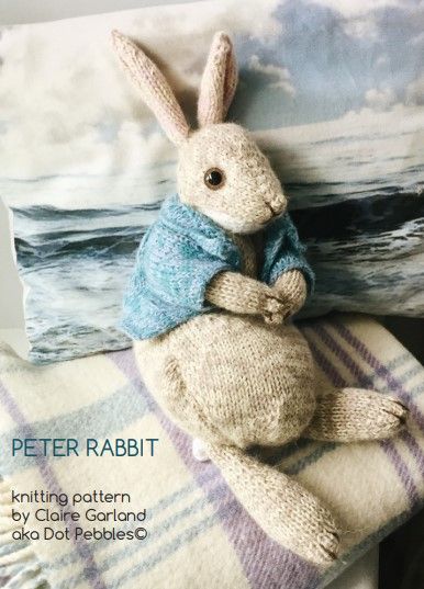 Peter Rabbit Stuffed Animal, Rabbit Patterns, Rabbit Knitting Pattern, Knitted Bunnies, Bunny Knitting Pattern, Animal Knitting, Amigurumi Rabbit, Knitted Toys Free Patterns, Animal Knitting Patterns