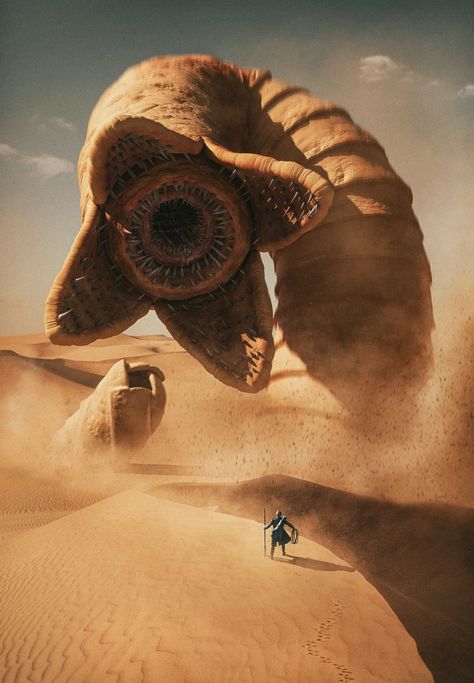 Dune Messiah, Dune Film, Dune Art, Robot Animal, Arte Alien, Fantasy Beasts, 다크 판타지, Monster Concept Art, Alien Creatures