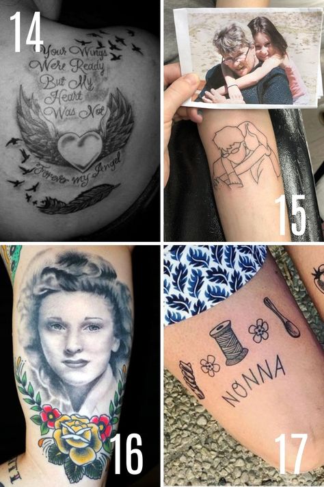 Beautiful Honoring Grandma Tattoos + Ideas - TattooGlee Tattoo Honoring Grandparents, Grandma Tattoo For Men, Memorial Tattoo Ideas Grandma, Grandma Memorial Tattoos, Rip Grandma Tattoos, Grandma Tattoo Ideas, Tattoo Ideas For Grandma, Tattoos For Grandparents Meaningful, Grandmother Tattoo Ideas