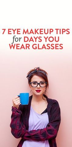 7 eye makeup tips for days you wear glasses Eye Makeup For Glasses, Makeup For Glasses, People With Glasses, Makeup Tip, Glasses Makeup, Makeup Hacks, Eye Makeup Tips, Wearing Glasses, Eye Make