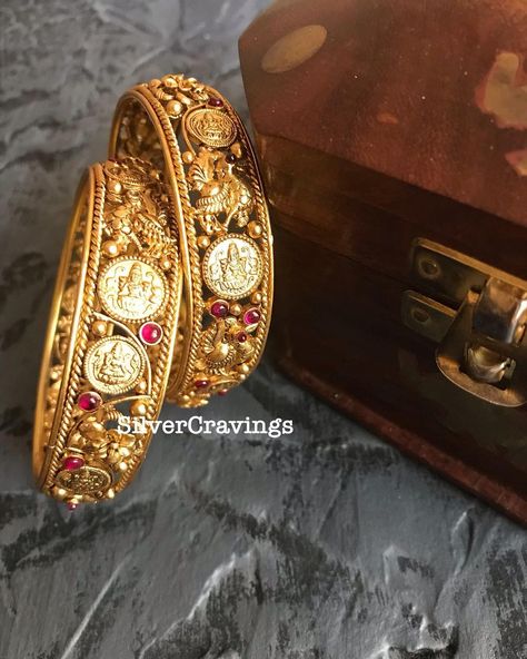 Lakshmi Kasula Bangles, Coin Bangles Gold Indian, Lakshmi Devi Bangles Gold, Kasu Bangles Gold, Kasu Bangles Gold Jewelry, Lakshmi Bangles Gold, Kasu Bangles, Lakshmi Bangles, Plain Bangles