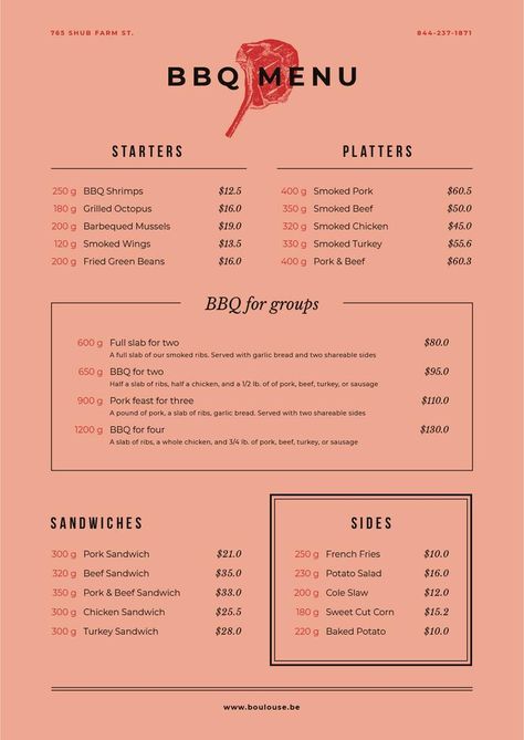 Bbq Menu Design, Smoked Wings, Menu Design Ideas, Food Truck Catering, Bbq Dishes, Fried Green Beans, Bbq Shrimp, Bbq Menu, Grilled Octopus