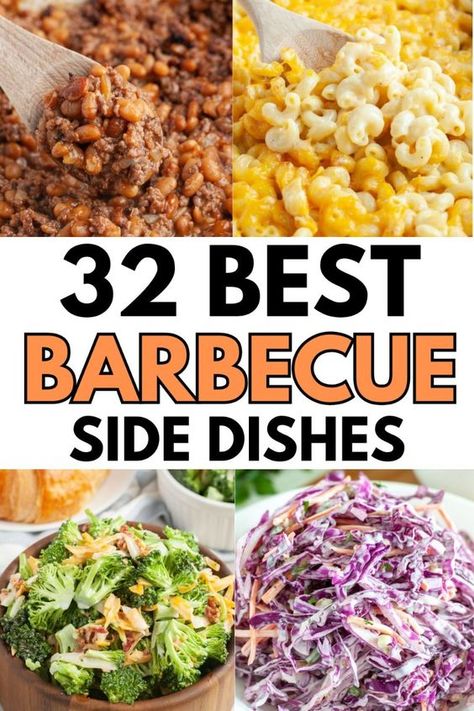 Need something easy and delicious to go with your BBQ? Try one of these amazing barbecue side dishes. These tasty BBQ side dishes range from beans, slaw, mac and cheese, and so many more. Vegetable Sides For Bbq, Barbque Food Sides, Easy Side Dishes For Bbq, Bbq Chicken Side Dishes, Sides For Bbq, Bbq Chicken Sides, Bbq Recipes Sides, Side Dishes For Ribs, Burger Side Dishes