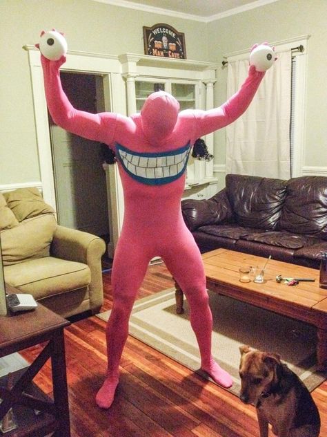 my krummy halloween costume - Imgur Ahh Real Monsters, Morph Suit, Space Ghost, Monster Costumes, Real Monsters, Poor Dog, Madame Tussauds, 90s Kids, Cool Costumes