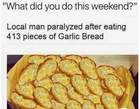 Bread Memes Funny, Garlic Bread Memes, Breakfast Meme, Holy Bread, Bread Meme, Garlic Toast, Music Jokes, Food Memes, Weird Food