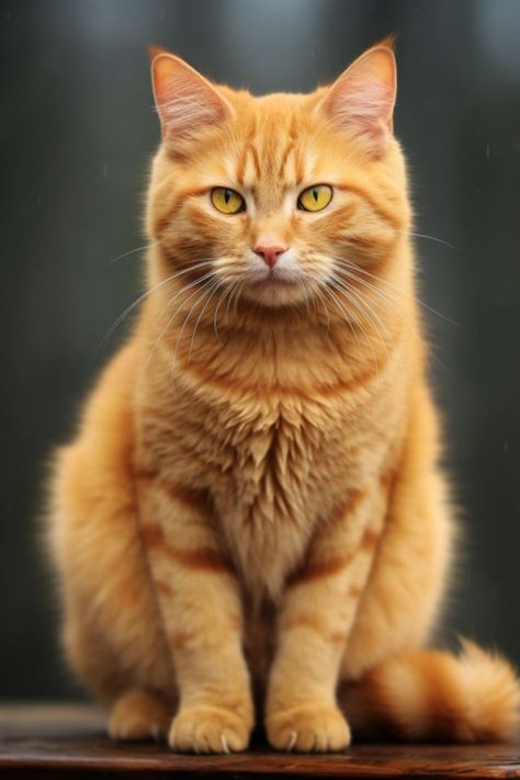 Orange Cat Photography, Orange Cat Pictures, Fat Ginger Cat, Orange Cat Aesthetic, Cat Orange, Cat Attack, Ginger Cat, Orange Tabby Cats, Cat Pose