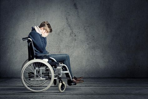 Sad man in wheelchair. Sad man in a wheelchair #Sponsored , #AD, #sponsored, #man, #wheelchair, #Sad Paralyzed Man, Wheelchair, Stationary Bike, Baby Strollers, Photo Image, Stock Photos, Funny