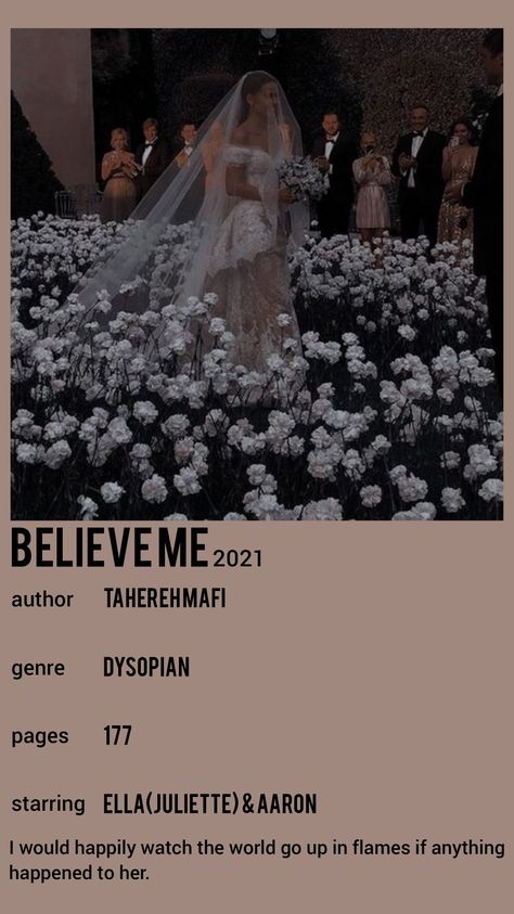 Aaron Warner Wedding, Believe Me Book, Believe Me Tahereh Mafi, Book Polaroid Poster, Book Polaroid, Book Poster, Tahereh Mafi, Shatter Me Series, Aaron Warner