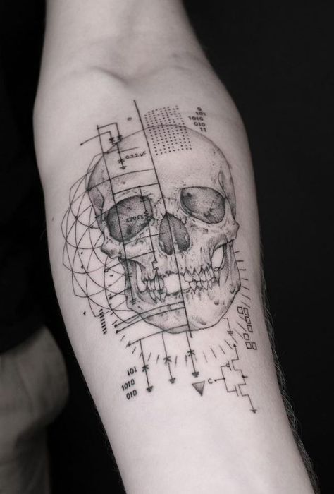 Deep Meaning Tattoos For Men, Deep Meaning Tattoos, Forearm Tattoos For Guys, Dr Tattoo, Anatomical Tattoos, Geometric Line Tattoo, Powerful Symbols, Henna Tattoo Hand, Tattoos For Women Half Sleeve