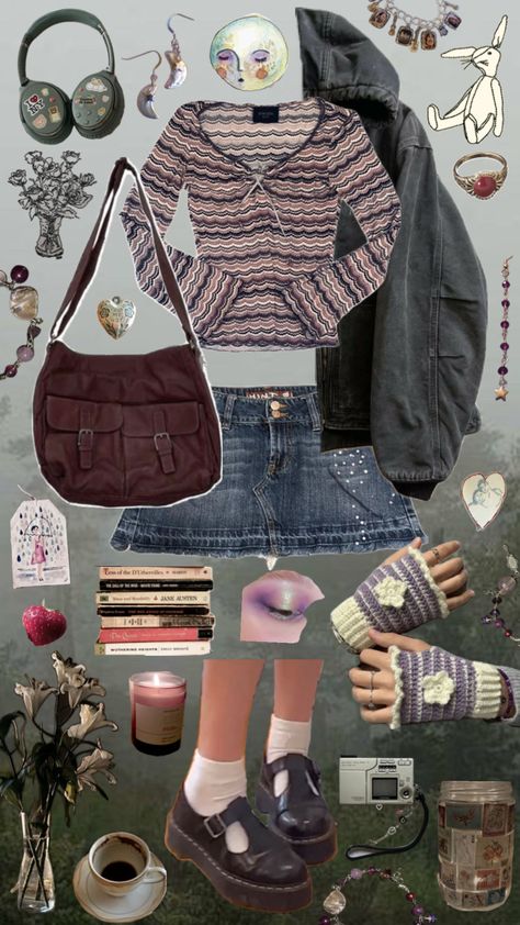 2000s Fashion Fall, Rain Outfits, Fall Rain, Aesthetic Outfits Vintage, Punk Style Outfits, Rain Outfit, Mood Clothes, Downtown Outfits, Aesthetic Fits