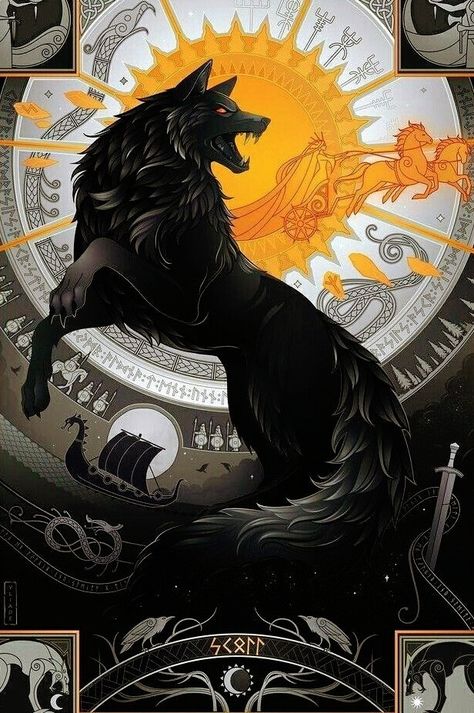 Arte Peculiar, Fantasy Wolf, Wolf Spirit Animal, Werewolf Art, Canine Art, Fantasy Creatures Art, Mythical Creatures Art, Black Wolf, Wolf Art