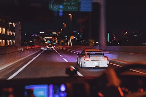 Cruising down the highway, thanks for the snap. #porsche #gt3 #tokyo #lukehuxham Tokyo Highway, Tokyo Landscape, Driving Aesthetic, Porsche Gt3, My Bed, Content Creation, Jdm, The Streets, Porsche