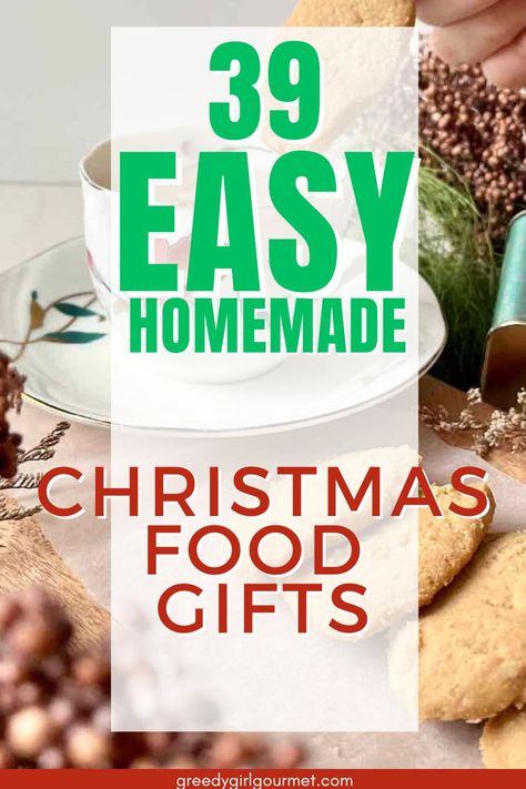 Think homemade gifts are the best? Here are 39 easy Homemade edible Christmas gifts for family but also perfect for friends and coworkers. From sweet to savory, these homemade Xmas food gifts have vegan options as well as GF ones. Click noe for the best DIY christmas gifts food! Homemade Sweet Gifts, Best Homemade Food Gifts, Food Gifts For Christmas Homemade, Easy Homemade Holiday Gifts, Easy Edible Christmas Gifts, Easy Homemade Gifts For Christmas, Savory Christmas Gifts, Christmas Baked Goods Gifts Easy Diy, Christmas Food Gifts Homemade Easy