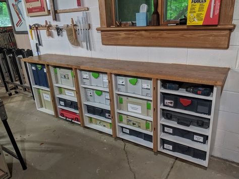 IKEA Hacks. Where do they come from? Ikea Hack Workbench, Workbench Top, Industrial Cabinets, Building A Workbench, Kitchen Box, Garage Style, Ikea Website, Cabinet Boxes, Ikea Cabinets