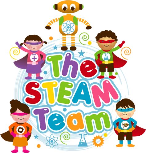 Steam Education Poster, Steam Classroom Decorations, Technology Classroom Decor, Girl Activities, Steam School, Steam Icon, Cartoon Character Clipart, Steam Classroom, Steam Lessons