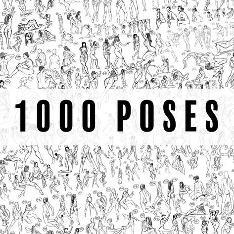 I finally got around to finish this personal challenge that I set for myself. To draw 1000 female poses. I did this mainly to become more confident in my figure drawings, and a logical next step would be to draw 1000 male poses as well! References are from posespace, croquiscafe, pinterest, google images, Anatomy360, quickposes, daz3d, deviantart and others. Drawn on iPad pro. Some poses are very quick, others took more time. Anatomy Drawing Practice, 3d Drawing Tutorial, Learn To Draw People, Drawing Poses Male, Male Figure Drawing, Drawing Female Body, Draw People, Human Anatomy Drawing, Human Figure Drawing