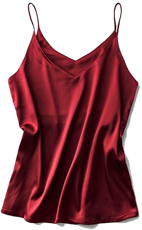 Van Royal Womens Camisole Tops Tees Tank Ladies Cami Tops Soft Satin Sexy V Neck Crop Top Elegant (XS, White+Champagne+Dark Green) at Amazon Women’s Clothing store Camisole Top Outfit, Camisole Outfit, Vest Style Women, V Neck Crop Top, Women's Chemises, Wardrobe Makeover, Satin Camisole, Loose Tank Tops, Womens Camisoles