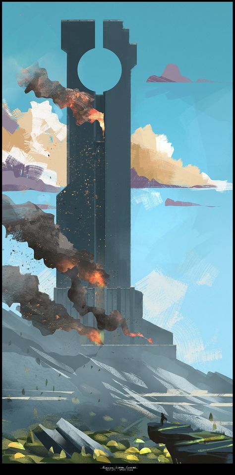 Future Environment Concept Art, Environment Game Art, Abstract Concept Art, Sci Fi Environment Concept Art Fantasy Landscape, Space Fortress Concept Art, Forspoken Concept Art, Fantasy Concept Art Landscape, Flying City Concept Art, Space Landscape Art