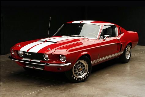 1967 Shelby Mustang GT-350 in red! #Classic #American #MuscleCar Mustang Gt 350, Mobil Mustang, 67 Mustang, Red Mustang, Shelby Gt 500, 1967 Mustang, Shelby Gt350, Shelby Mustang, Combi Vw