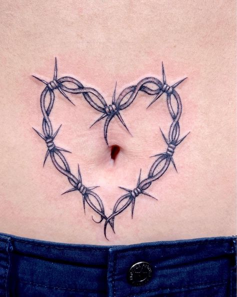 💓 Tattoo dump 💓 1. Heart barbed wire belly button 💘 2. Dagger for my high school friend Ele ⚔️💕 3. Pointy butterflies 🔥🖤🔥 4. Aries Fairy ✨♈️🧚🏻‍♀️ 5. Laugh now cry later butterflies 🎭🦋💙 6. Libra ✨⚖️💕 #tattoos Heart Tattoo With Barbed Wire, Aries Fairy, Heart Barbed Wire, Libra Tattoos, Belly Button Tattoo, Laugh Now Cry Later, School Friend, Simple Tattoo Designs, Simple Tattoo