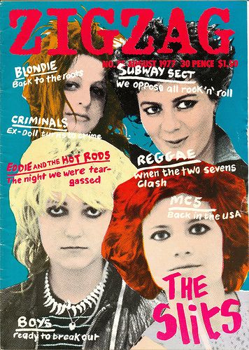 The Slits, Zigzag, August 1977. Feminist Punk, Proto Punk, The Slits, 70s Punk, Punk Poster, Arte Punk, Punk Art, Riot Grrrl, Women In Music