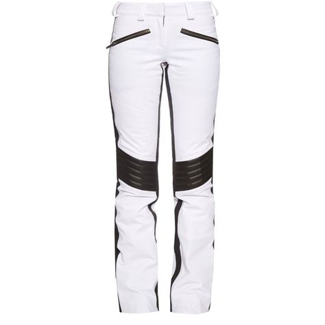 Lacroix Distinction padded-knee ski trousers ($567) ❤ liked on Polyvore featuring pants, winter, white black, ski pants, padded ski pants, waterproof trousers, christian lacroix and waterproof ski pants White Ski Pants, Mode Au Ski, Ski Outfits, Quilted Pants, Snow Boarding, Ski Trousers, Alpine Ski, Black And White Pants, Winter Apparel