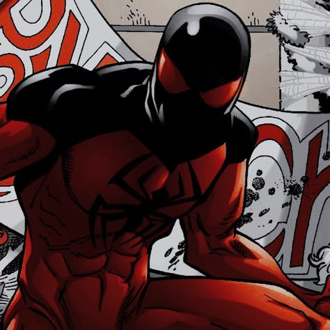 Kaine Parker, Scarlet Spider Ben Reilly, Scarlet Spider Kaine, Spider Icon, Spiderman Comic Art, Symbiote Spiderman, Spiderman Suits, Scarlet Spider, Spiderman Theme