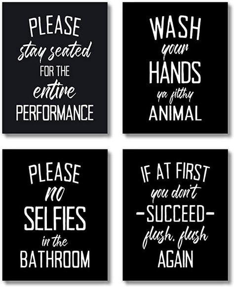 Vine Funny, Bathroom Decor Wall Art, Wall Decor Signs, Bathroom Decor Wall, Bathroom Wall Decor Art, Kitchen Apartment, Restaurant Office, Apartment Office, Funny Bathroom Decor