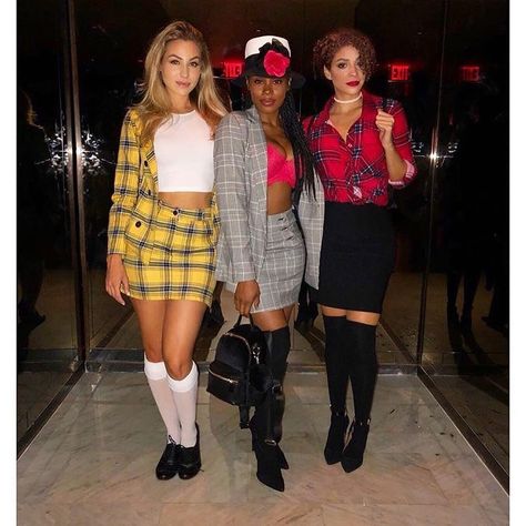 Couple Halloween Costumes College, 3 People Halloween Costumes, 3 People Costumes, Halloween Trio, Clueless Halloween Costume, Trio Costumes, Bff Halloween Costumes, Trio Halloween Costumes, Costumes College