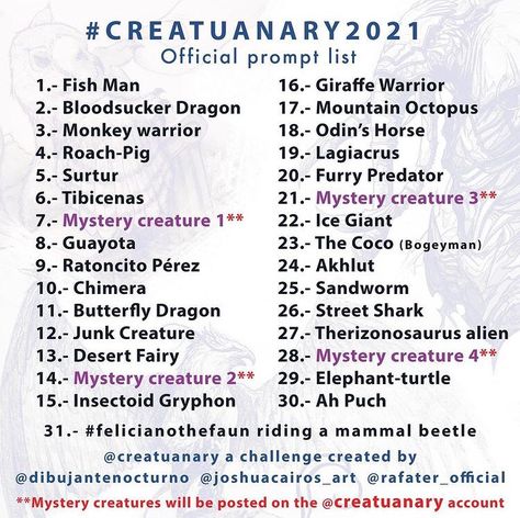 Chiara Bautista, January Art, Ice Giant, Arts Month, Prompt List, Inspo Art, Art Style Challenge, Journal Challenge, Drawing Ideas List