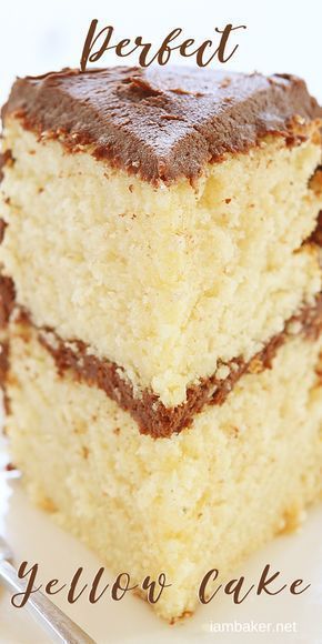 Homemade Yellow Cake, Yellow Cakes, Homemade Cake Mixes, Yellow Cake Recipe, I Am Baker, Cakes Frosting, Cake Mixes, Homemade Mixes, Cake Recipes From Scratch