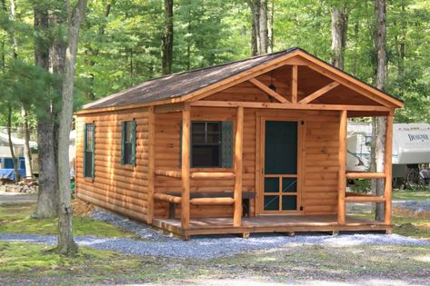 Log Cabin Foundation | How To Build A Cabin Foundation Cabin Foundation, Building A Log Cabin, Small Prefab Cabins, Modular Log Homes, Barn Homes Floor Plans, Small Cabin Plans, Camping Cabin, Camp House, Rustic Log Cabin