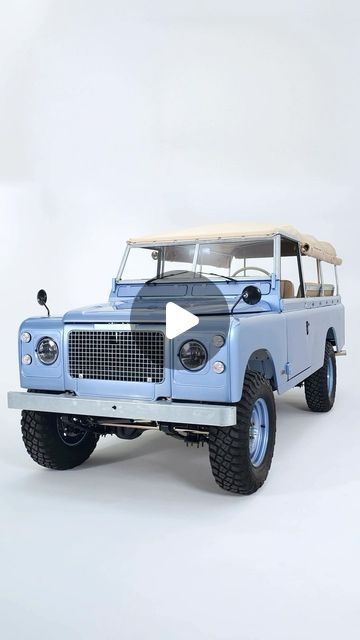 Coolnvintage on Instagram: "🇺🇸 1983 Land Rover Series 3 Stage One V8 - Finished in a beautiful Fjord Blue w/ beige leather interior and a light sand soft top. Power steering, all-around disc brakes, fuel injection, and a bespoke stainless steel exhaust. Born from a blend of timeless design and contemporary upgrades, it’s not just a vehicle—it’s a statement.

•
•
•
#coolnvintage #landrover #lisbon #portugal #stopwaitingforfriday #vintageseries #stage1landrover #v8 #vintageseries #luxury #custom #custombuild #fullrestoration #serieslandrover #beachlife #travel #offroad #restomod #adventure #car #fjordblue" Landrover Series 3, Land Rover Td5, Series 2 Land Rover, White Discovery Land Rover, Land Rover Series 3 Restoration, Land Rover Defender 90 Soft Top, Land Rover Serie 1, Land Rover Series 3, Series 3