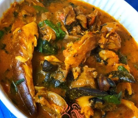 African Soups, Soup Quick And Easy, Igbo Language, Food Nigerian, Nigerian Soups, African Soup, Cameroon Food, Nigerian Soup, Ogbono Soup