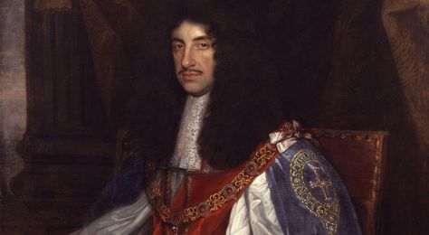 King_Charles_II_by_John_Michael_Wright_or_studio Elegant Wigs, Catherine Of Braganza, Charles Ii Of England, Henrietta Maria, House Of Stuart, Historical Hairstyles, Loveless Marriage, Charles Ii, The Great Fire