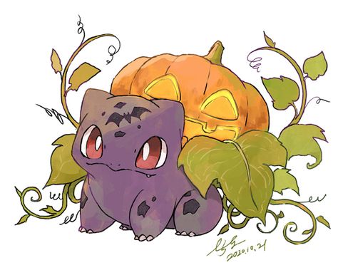 Pokemon Painting, Pokemon Halloween, Pokemon Bulbasaur, Ghost Pokemon, Ghost Type, Wild Pokemon, Pokemon Tattoo, Cute Pokemon Pictures, Halloween Painting