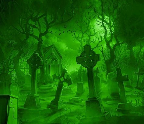 Green Graveyard Aesthetic, Green Hue Aesthetic, Plague Aesthetic Green, Spooky Green Aesthetic, Necromancy Aesthetic Green, Halloween Green Aesthetic, Green Horror Aesthetic, Green Goth Aesthetic, Green Halloween Aesthetic