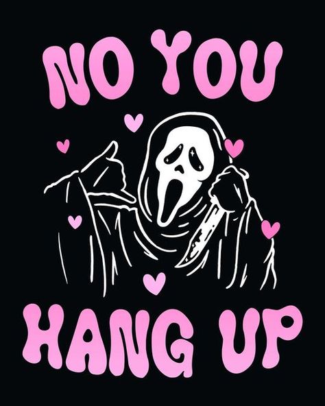 Images To Print On Shirts, Designs For T Shirts Print, Ghostface Aesthetic Pink, T Shirts Graphic Design, No You Hang Up Scream Wallpaper, Pink Background Scream, Pink Ghostface Wallpaper, Ghost Face Pink Wallpaper, Scream Design