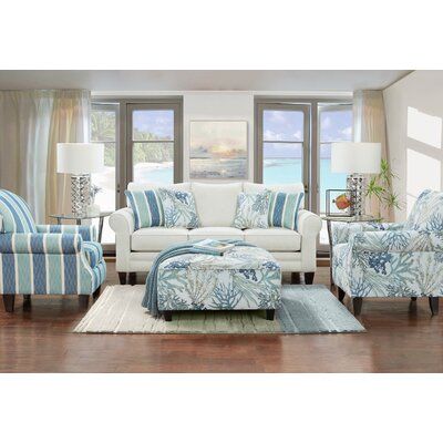 Beachy Living Room, Beach House Living Room, Coastal Living Rooms, Coastal Living Room, Southern Home, Beachcrest Home, Beach House Decor, Room Set, Decoration Design