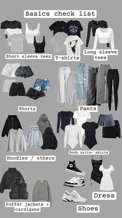 Smart Casual Women Outfits, Capsule Wardrobe Casual, Basic Clothes, Simple Casual Outfits, Uni Fits, College Essentials, Casual Outfits For Teens, Trendy Outfits For Teens, Everyday Fashion Outfits