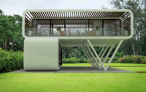 Eco-Friendly Portable Homes - Awesome Stuff 365 Portable Homes, Creative Houses, Container Home Designs, Eco House Design, Modern Small House Design, Micro House, Casa Container, Prefabricated Houses, Portable House