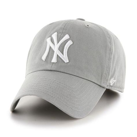 Yankees Baseball Cap, Yankees Hat, New York Yankees Logo, Grey Hat, Yankees Baseball, Slouch Hat, Ny Yankees, Athleisure Fashion, Athleisure Outfits