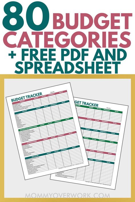 See our ultimate list of BUDGET CATEGORIES including housing, utilities, groceries and household supplies, childcare, pet care, healthcare, travel, transportation, debt and financial payments and miscellaneous expenses. Track your budget and spending with our free printable pdf and Google sheet excel spreadsheet. Vacation Budget Planner, Family Budget Spreadsheet, Budget Worksheets Excel, Printable Budget Sheets, Travel Transportation, Family Budget Planner, Budget Spreadsheet Template, Budget Planner Free, Budget Categories