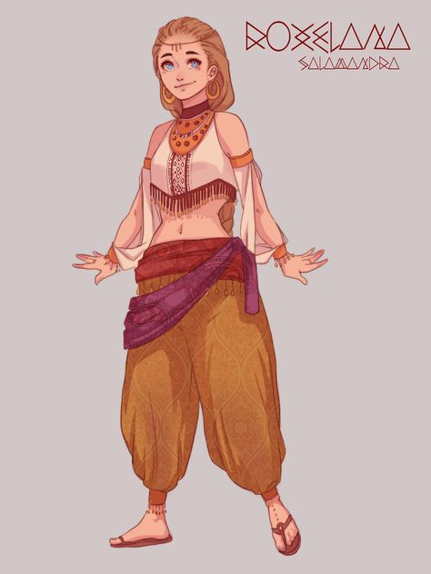 Desert Outfit Fantasy, Desert Outfit, Cat Character, Art Style Inspiration, Fantasy Clothing, Dnd Characters, Character Portraits, Fantasy Character Design, Character Design Inspiration