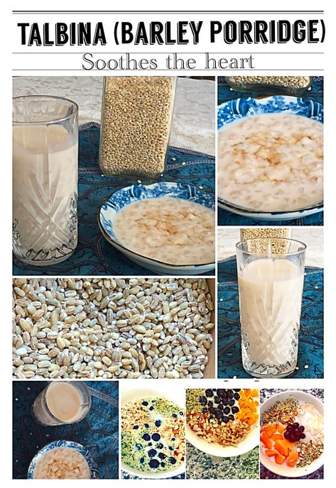 Talbina barley porridge is slow cooked with milk in the Instant Pot and then sweetened with honey or dates - so good for health. Barley Recipe Healthy, Barley Porridge, Ramadan Diet, Barley Recipes, Sweet Porridge, Veggie Desserts, Medieval Food, Dead Person, Tonights Dinner