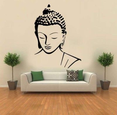 Buddha Wall Painting, Small Wall Stickers, Metamorphosis Art, Buddha Wall Decor, Simple Wall Paintings, Buddha Painting Canvas, Wall Painting Living Room, Wall Drawings, Buddha Art Drawing