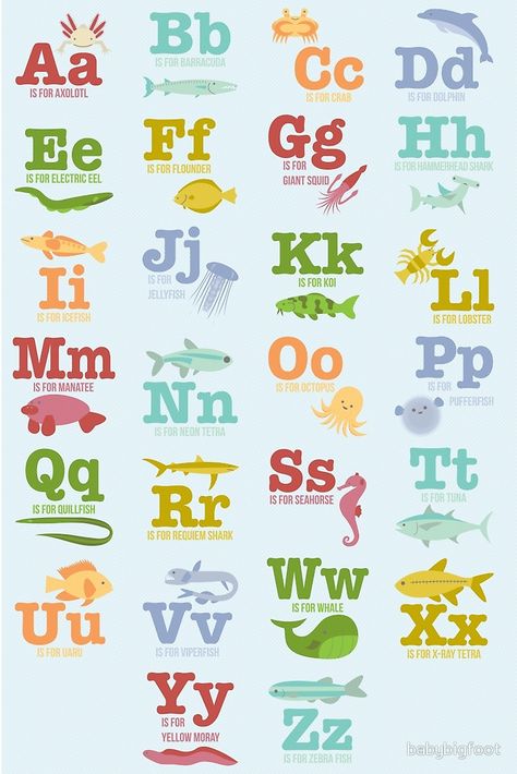 Aquatic Animals Alphabet Ocean Alphabet Letters Free Printable, Classroom Themes 2023, Zebra Fish, Ocean Alphabet, Fish Alphabet, Animal Alphabet Letters, Abc Learning, Animals Alphabet, Childrens Alphabet