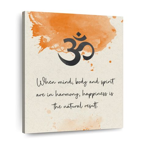 Mantra Painting, Project Room, Clinic Interior, Painting For Home Decor, Wall Art Diy Paint, Yoga Wall Art, Clinic Interior Design, Quote Artwork, Yoga Decor