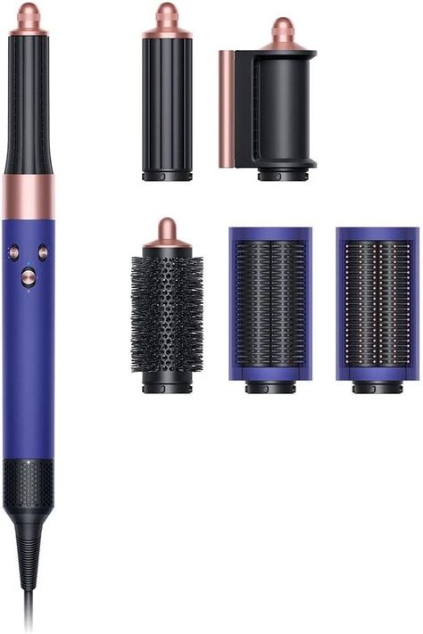 Dyson Airwrap Multi Styler Complete HS05 (Vinca Blue & Rosé) - Hair Styler - Limited Edition For hair that's shorter than chest-length 13.5 l/s Air Flow 1,300W Wattage, 220V-240V Voltage 2.675 m Cable Length 3 heat and 3 speed settings Dyson Airwrap Complete, Hair Dryer Brands, Dyson Airwrap, Different Hair Types, Hair Styler, Rose Hair, Copper Hair, Blue Rose, Men's Grooming