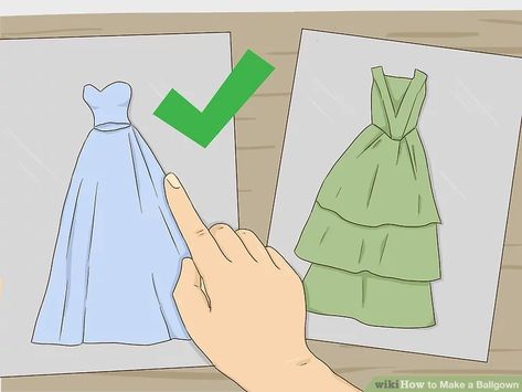 How to Make a Ballgown: 12 Steps (with Pictures) - wikiHow How To Make A Ballgown, How To Sew A Ball Gown, Long Flowing Dresses, 12 Step, 12 Steps, Flowing Dresses, Top And Skirt, Ball Gown Dresses, Happily Ever After